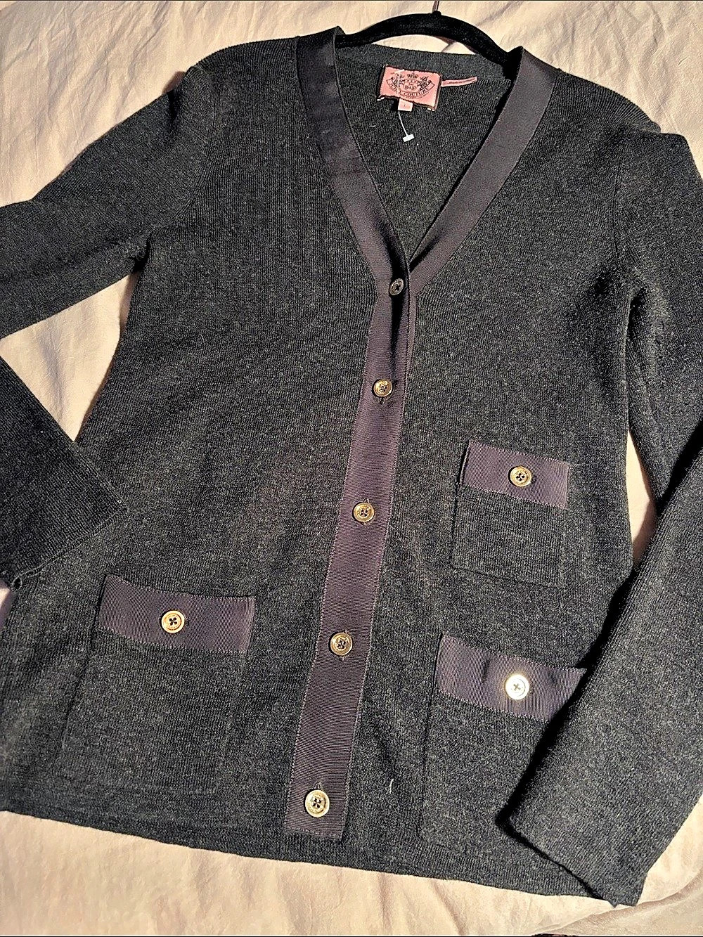 Coach Wool Cardigan Size Large NWT